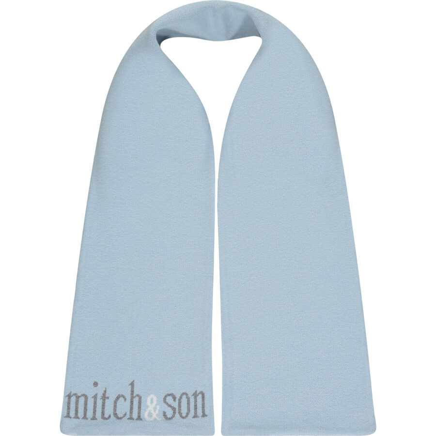 Mitchson sjaal grijs pale blue Elvis (2)