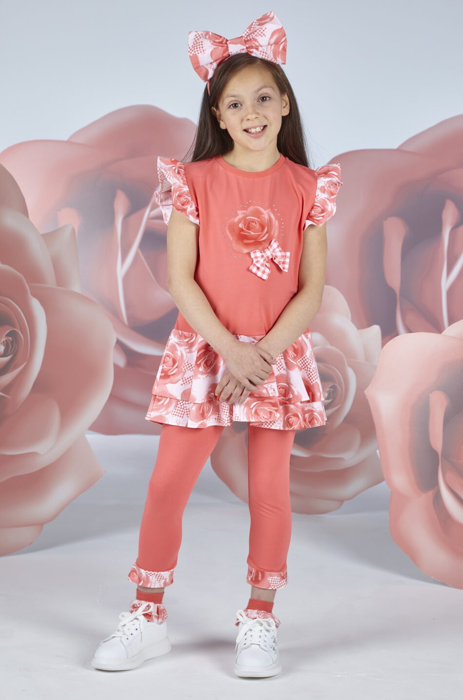 A'dee Ying leggingset met rozen opdruk model 1