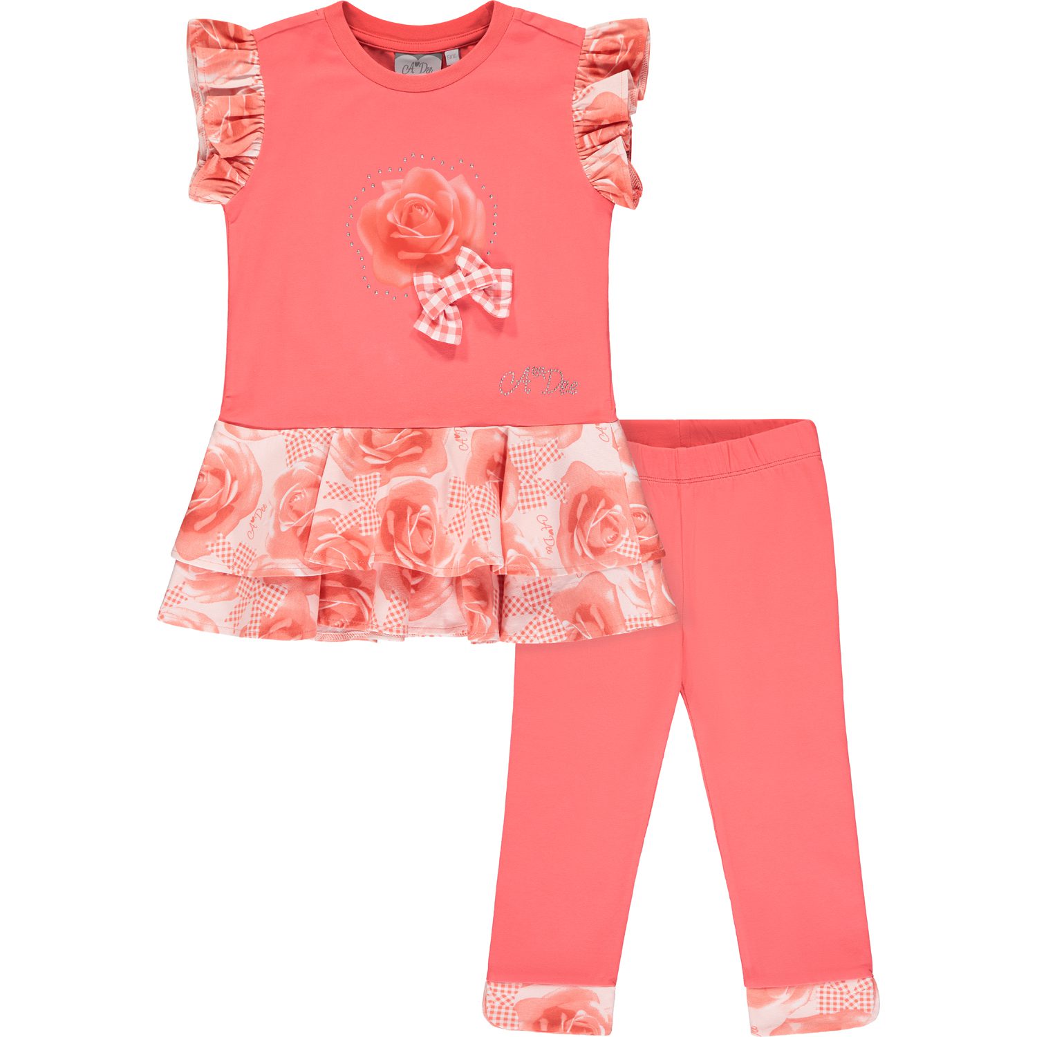 A’dee Ying leggingset met rozen opdruk set