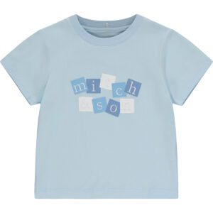 Mitch&Son Jack licht blauw t-shirt met logo opdruk
