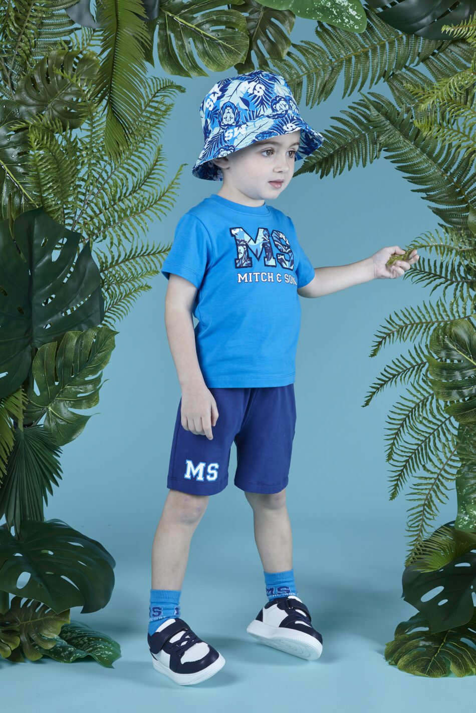 Mitch&Son Klayton korte broek met logo model 1