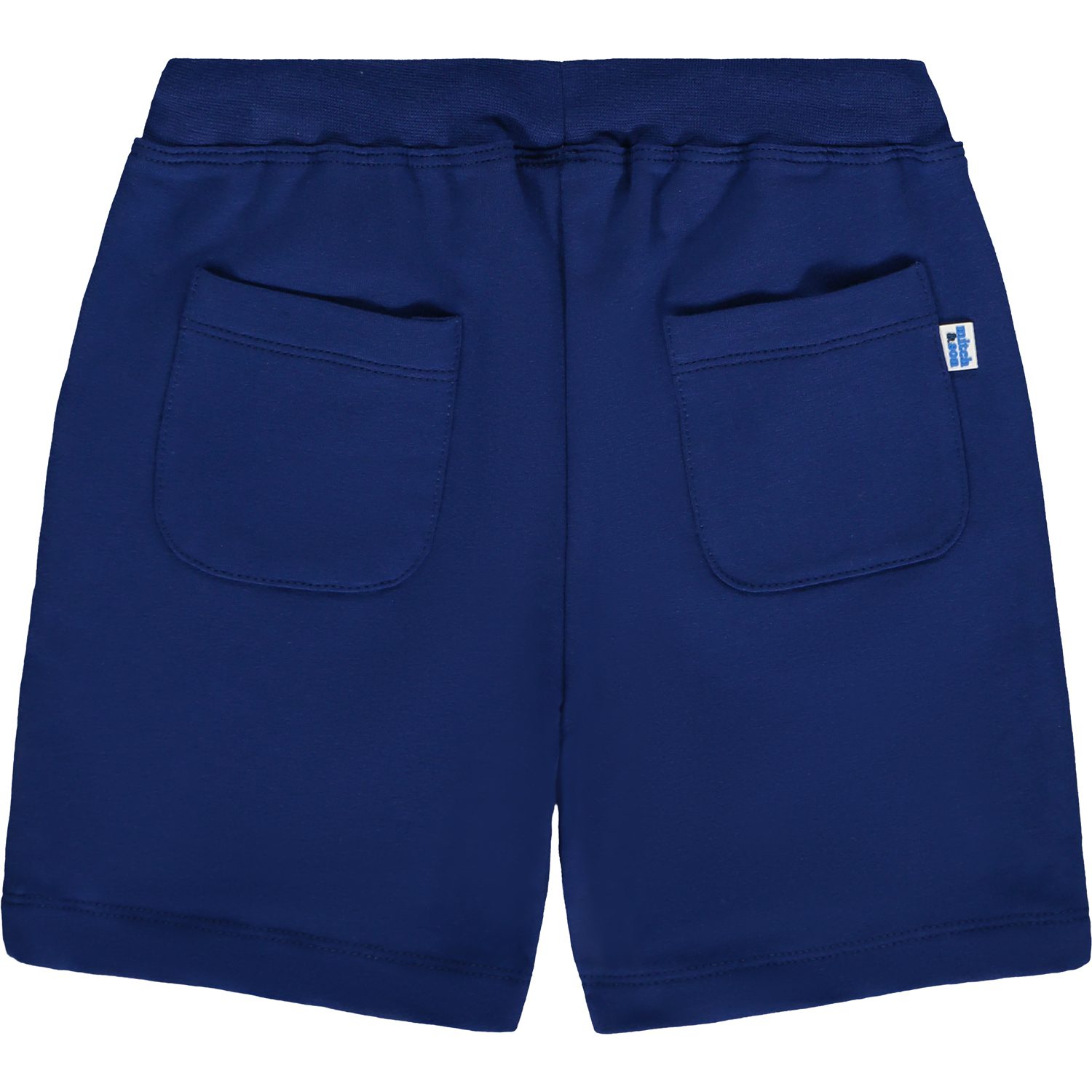 Mitch&Son Kodi blauw polo setje met logo achterkant korte broek