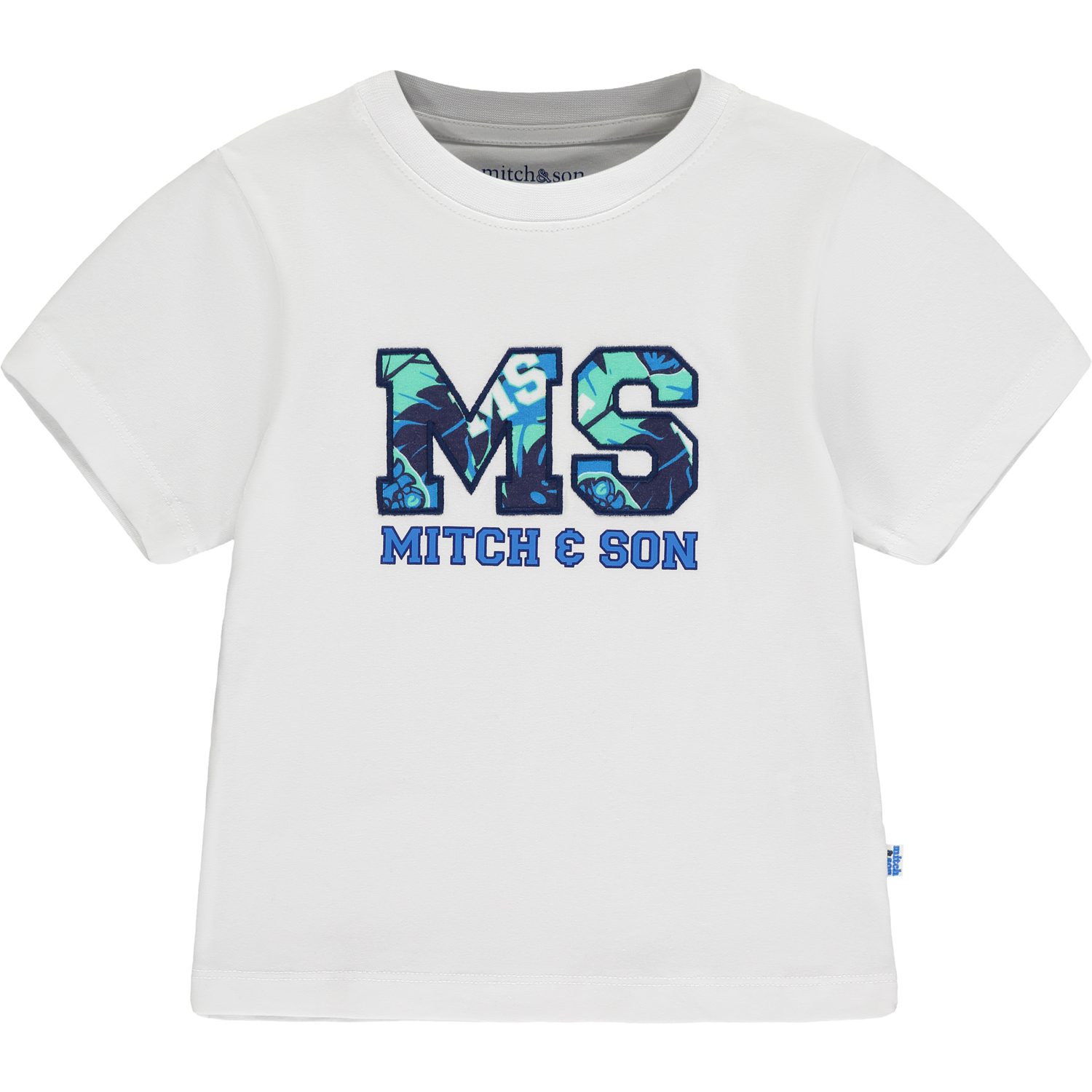 Mitch&Son Kyle wit t-shirt met logo