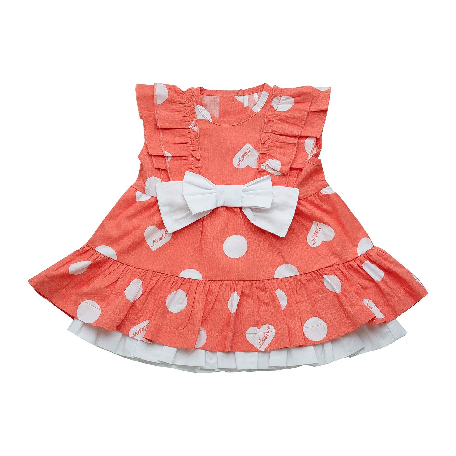 Little A by A’dee zomerjurkje Polka met bloomer jurk