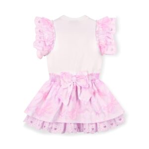 A'Dee Remi strikprint jurk (bright white) - Afbeelding 3