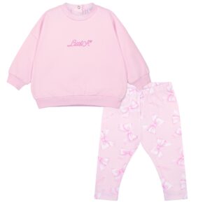 Little A Polly sweater set (Pink Blossom) - Afbeelding 3