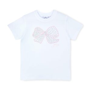 A'Dee Rose skort set met diamanten strik opdruk (bright white) - Afbeelding 3