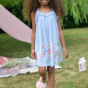 Angels Face Fortuna border print pleated jurkje