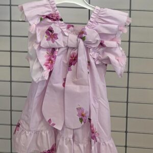 PHI jurkje lilac met bloemen & strik