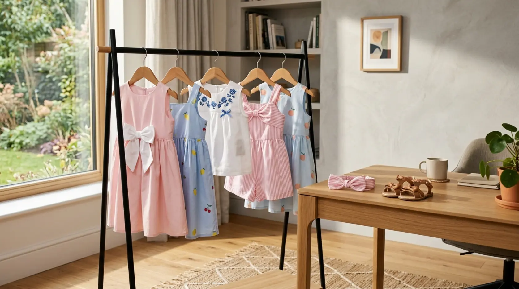 Een overzicht van vrolijke en perfect afgestemde outfits uit de nieuwste A'Dee kleding zomercollectie.